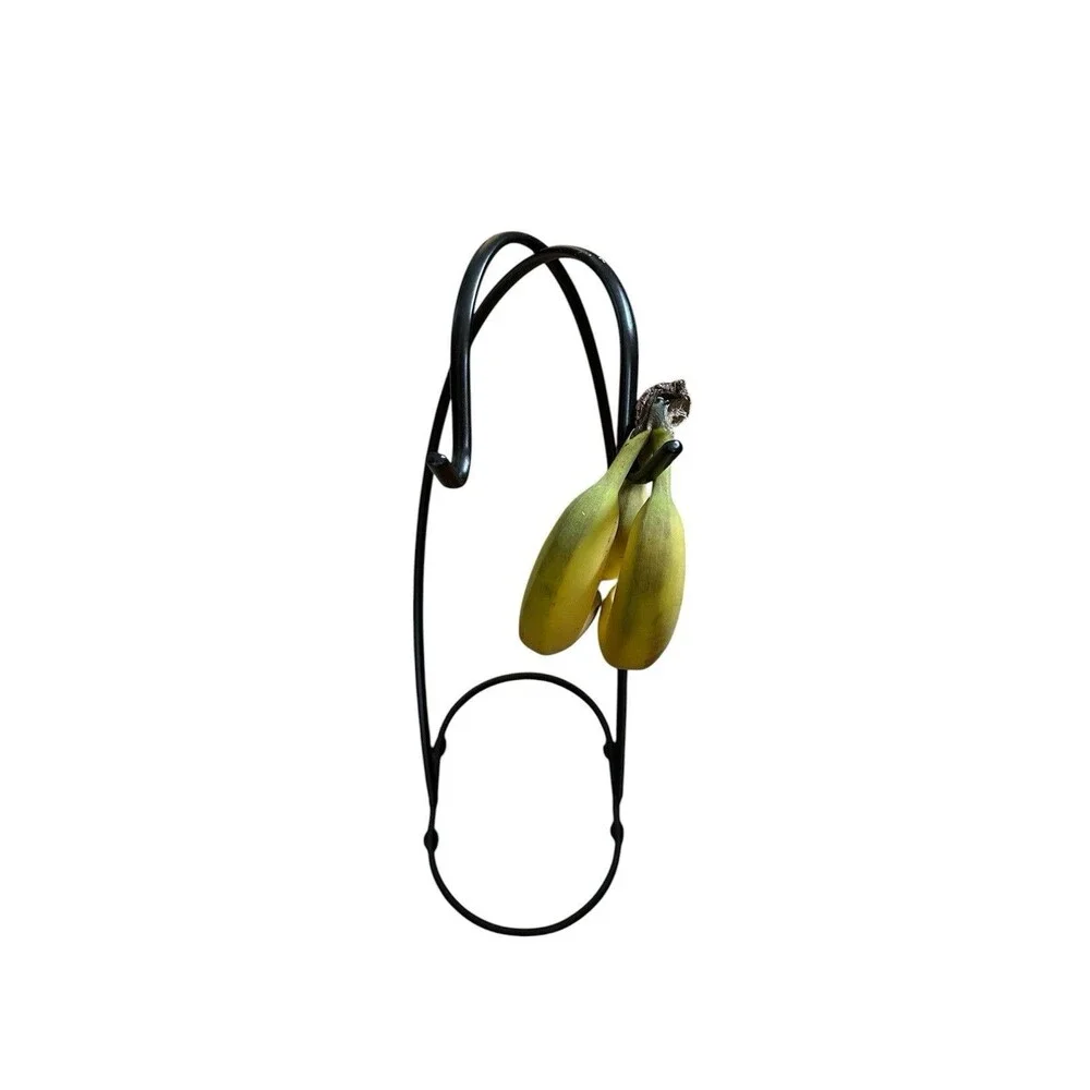 Matte Black Dual Banana Holder Stand, Banana Hanger Stand, Banana Tree Stand - Picture 2 of 6
